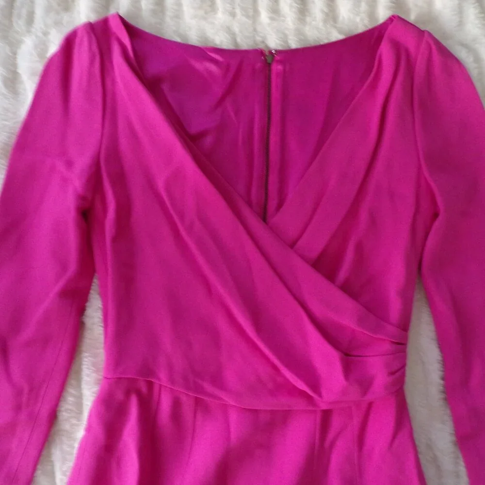 NWOT Dolce and Gabbana pink long sleeve barbie mini dress 40/S - Picture 4 of 12